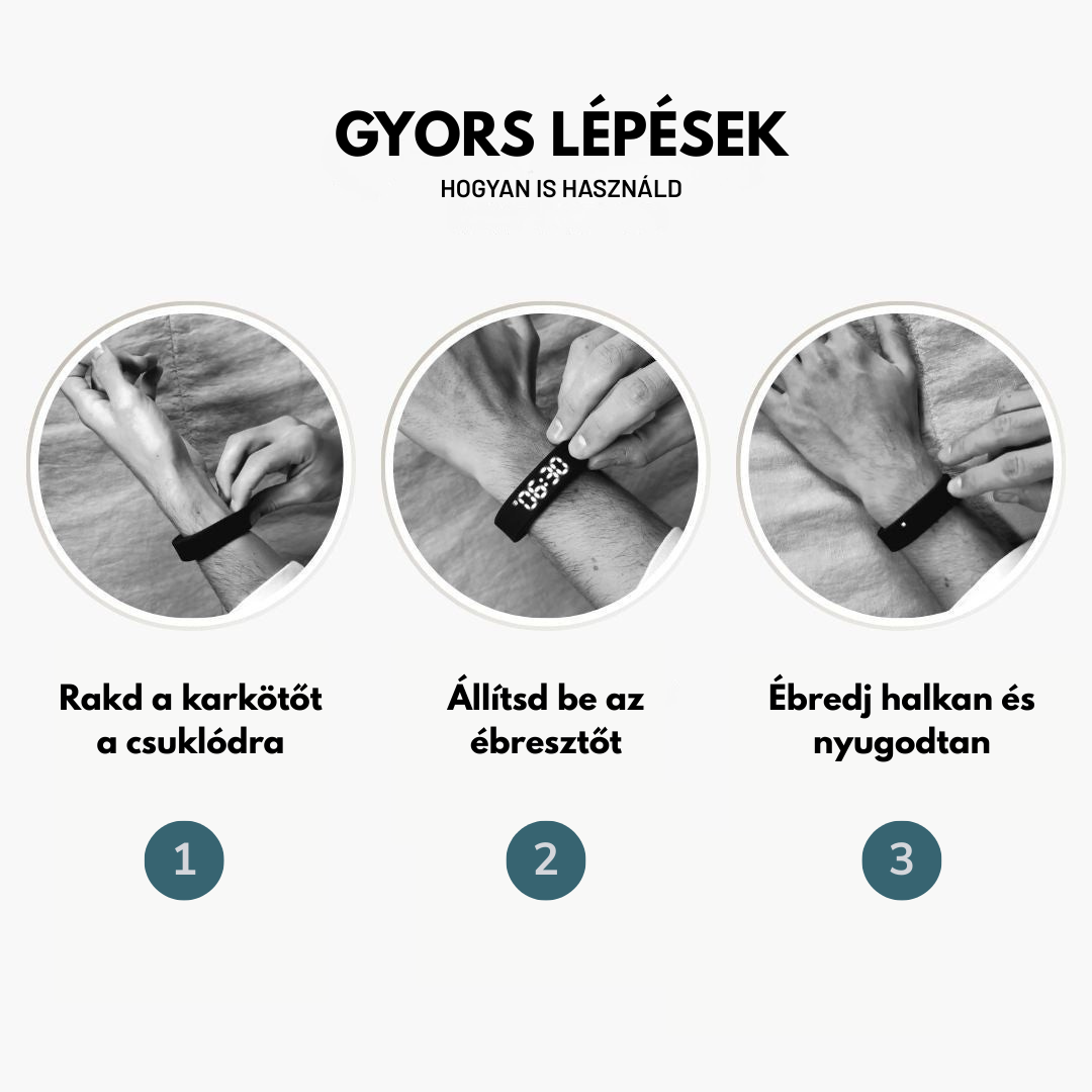 WakeON™ – Csendes Ébresztő Karkötő