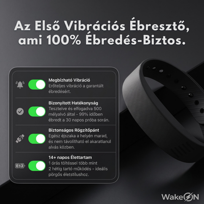 WakeON™ – Csendes Ébresztő Karkötő