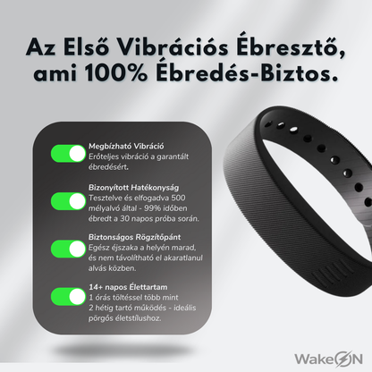 WakeON™ – Csendes Ébresztő Karkötő