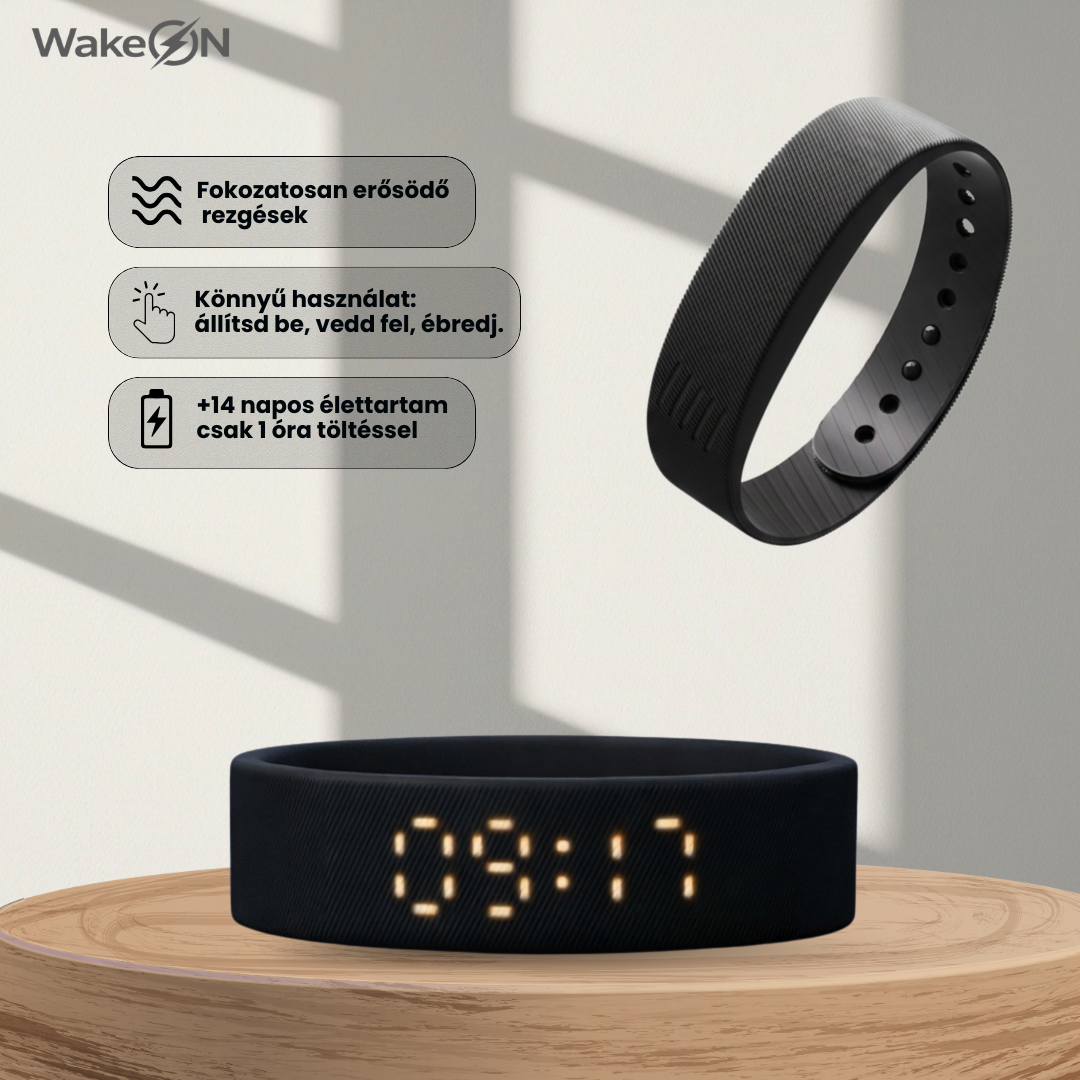 WakeON™ – Csendes Ébresztő Karkötő